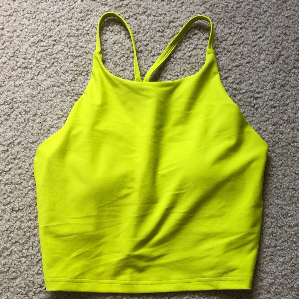 Old Navy neon yellow/green athletic tank top